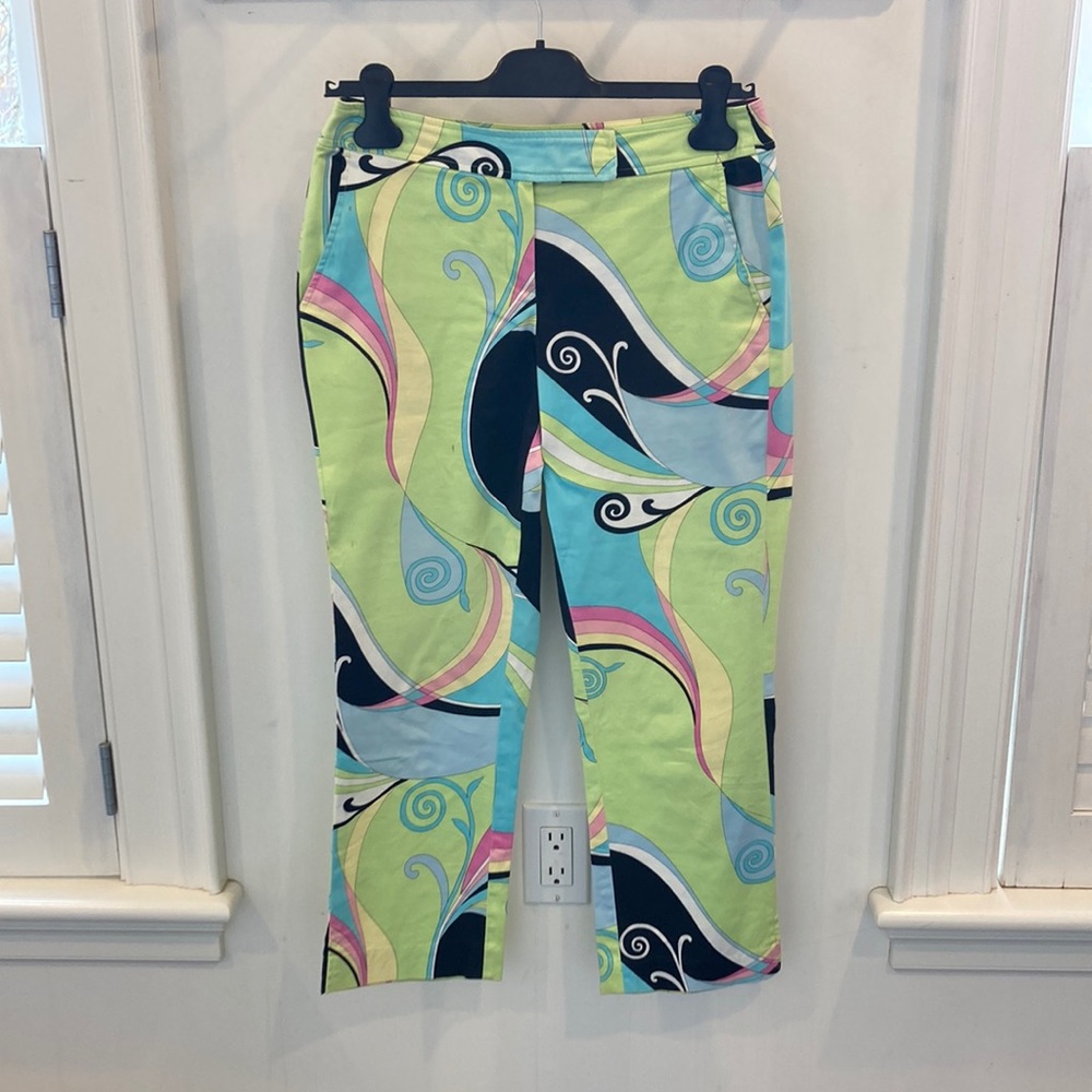Willi Smith “Pucci-esque” Print Cropped Pants.